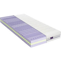 KALTSCHAUMMATRATZE Alpenruhe 90/200 cm Höhe ca. 19 cm  - Grauweiß, KONVENTIONELL, Textil (90/200cm) - Träumeland