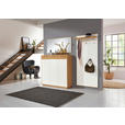 GARDEROBE 3-teilig  in 220/195/37 cm  - Eichefarben/Weiß, Design, Holz/Holzwerkstoff (220/195/37cm) - Novel