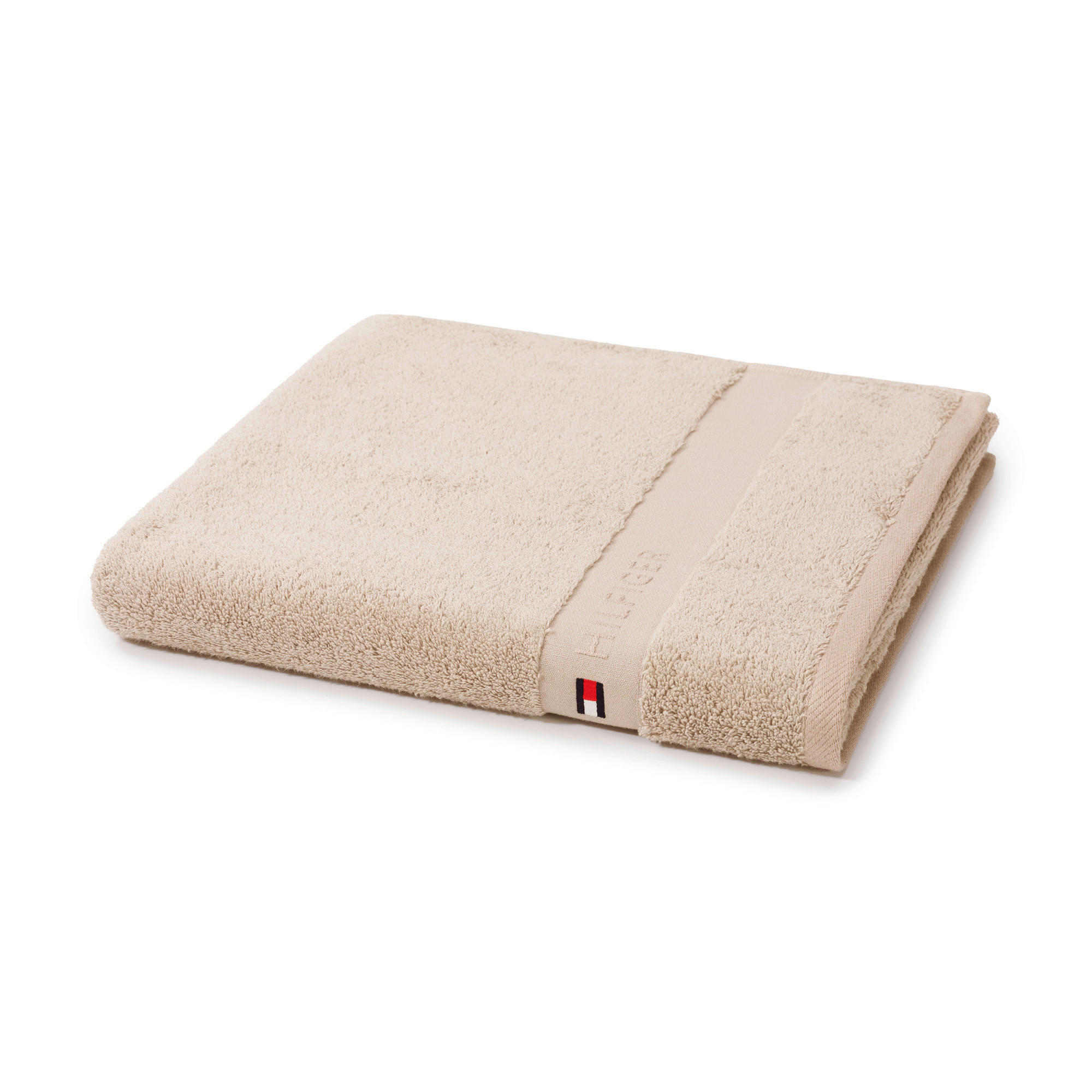 DUSCHTUCH Plain 70/140 cm  - Sandfarben, Basics, Textil (70/140cm) - Tommy Hilfiger