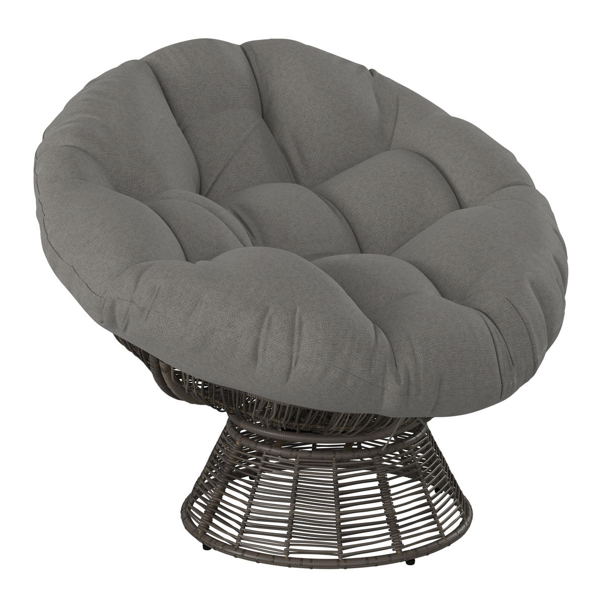 GARTEN-RELAXSESSEL Stahl  - Beige/Braun, KONVENTIONELL, Kunststoff/Metall (96/86/78cm) - Ambia Garden