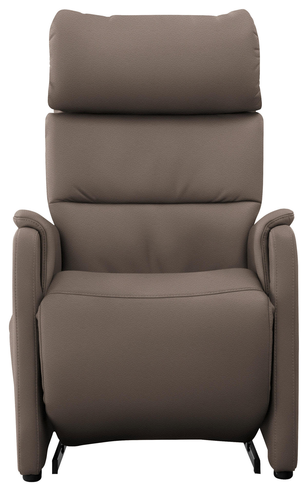 FAUTEUIL DE TÉLÉVISION in Fango  - Fango/Schwarz, Konventionell, Leder/Kunststoff (69/109/83cm) - Cantus
