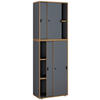 AKTENSCHRANK 60/183/37 cm  - Honigeiche/Anthrazit, Design, Holzwerkstoff (60/183/37cm) - MID.YOU