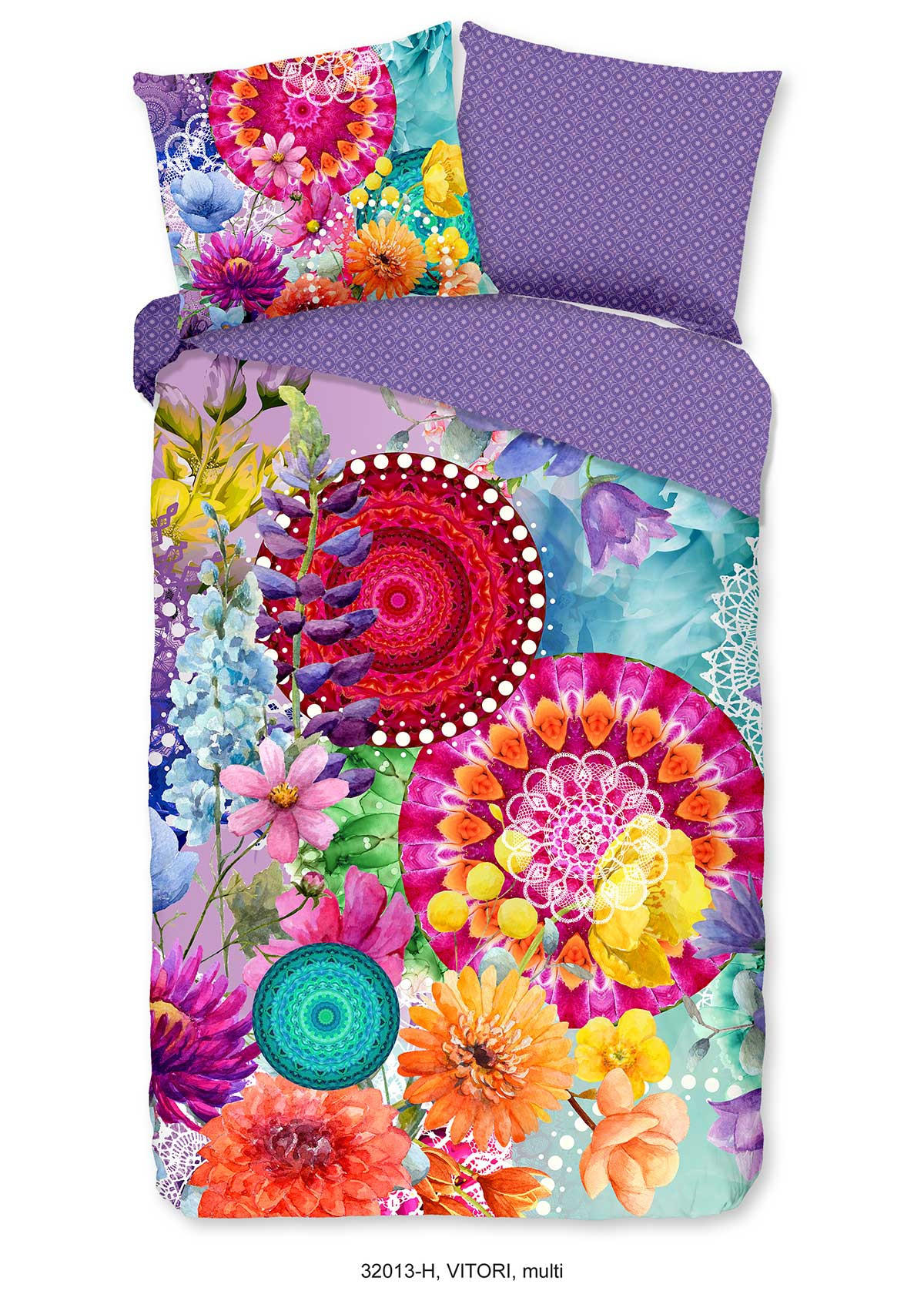 POSTELJINA HAPPY COLOURS 140/200 cm saten višebojna  - višebojna, Konvencionalno, tekstil (140/200cm) - Novel