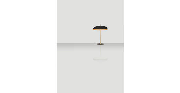 TISCHLEUCHTE 38/50 cm - Goldfarben/Schwarz, KONVENTIONELL, Metall (38/50cm) - Novel