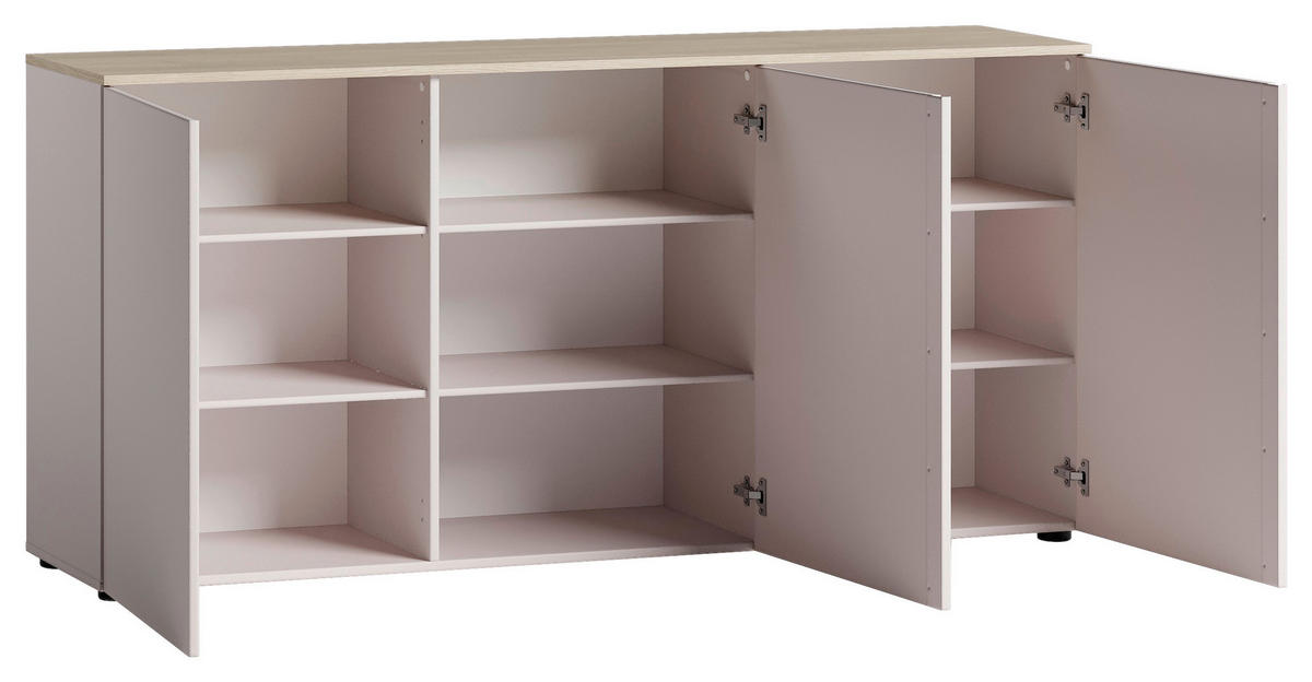 SIDEBOARD  181,7/89/43 cm  - svart/kashmir, Design, metall/trämaterial (181,7/89/43cm) - Voleo