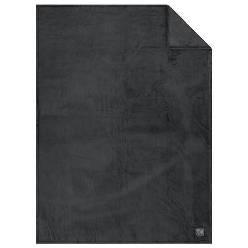 WOHNDECKE 220/240 cm  - Anthrazit, Basics, Textil (220/240cm) - S. Oliver