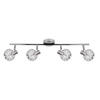 SPOTLIGHT Collar 65/8.5/17 cm   - kromfärg/transparent, Klassisk, metall/glas (65/8.5/17cm)