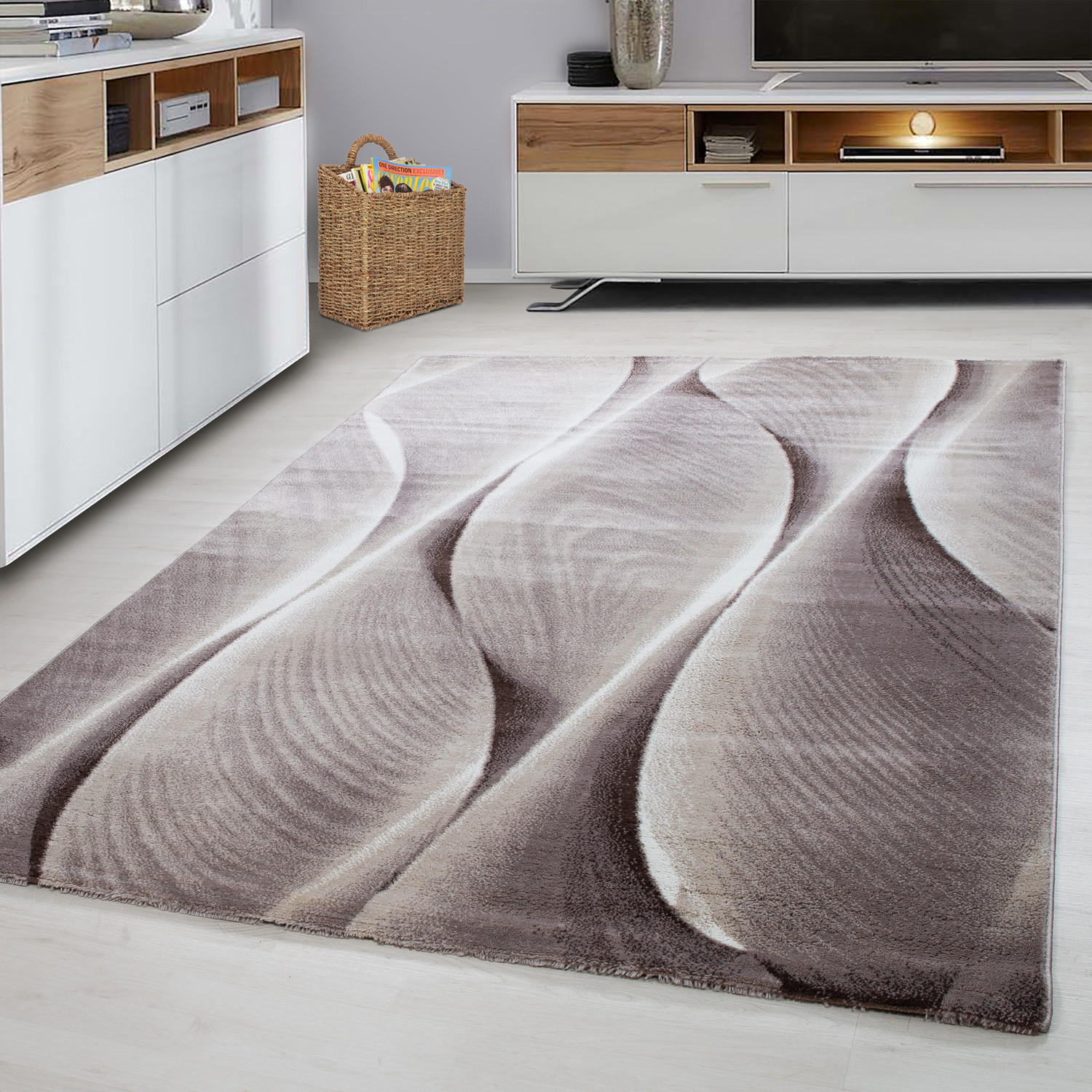 FLATVÄVD MATTA 240/340 cm Parma  - brun, Design, textil (240/340cm) - Novel
