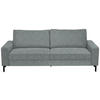 3-SITZER-SOFA in Flachgewebe Grau  - Schwarz/Grau, Design, Textil/Metall (218/86/97cm) - Hom`in