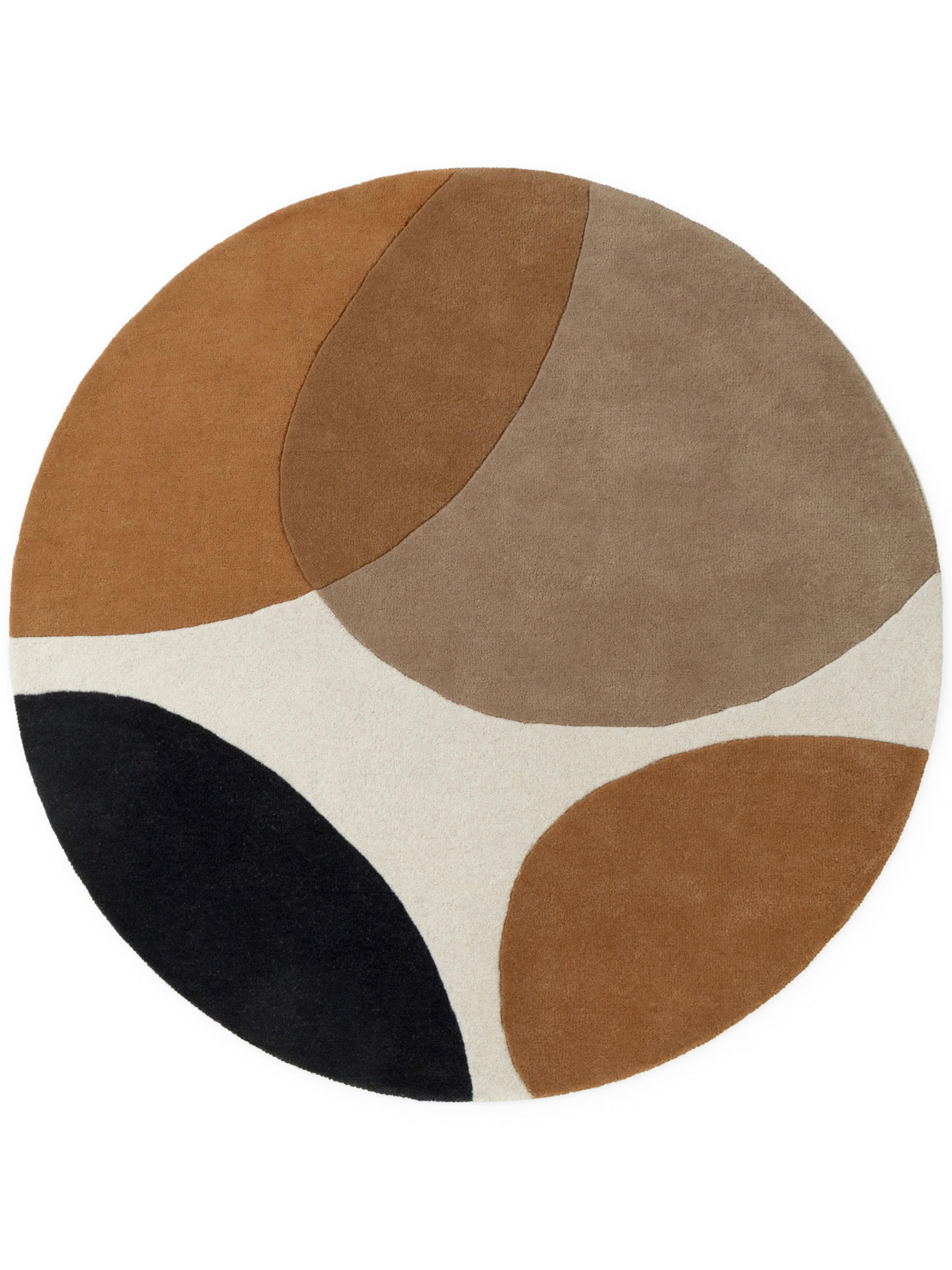 WOLLTEPPICH 160 cm Kollektion 1876 Ruvia Braun, Creme  - Creme/Braun, Basics, Textil (160cm) - Villeroy & Boch