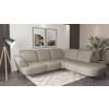 ECKSOFA Flachgewebe Taupe  - Taupe/Schwarz, Modern, Textil/Metall (302/270cm) - Sit & More