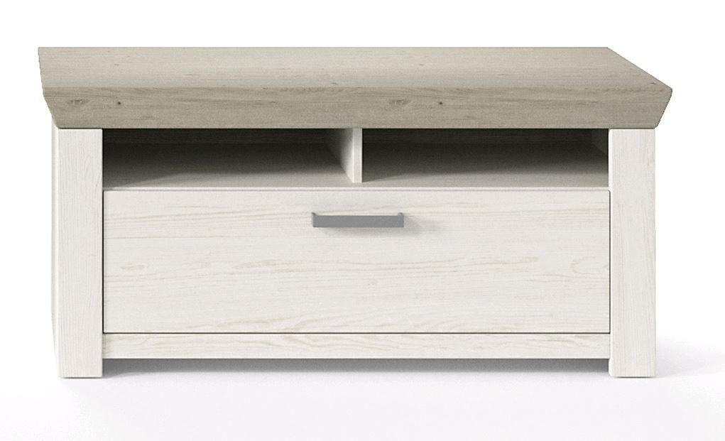 GARDEROBENBANK Eichefarben, Pinienfarben  - Chromfarben/Eichefarben, Basics, Metall (104,5/46,6/51,2cm) - SetOne by Musterring