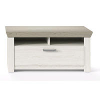 GARDEROBENBANK  in 104,5/46,6/51,2 cm  - Chromfarben/Eichefarben, Basics, Metall (104,5/46,6/51,2cm) - SetOne by Musterring