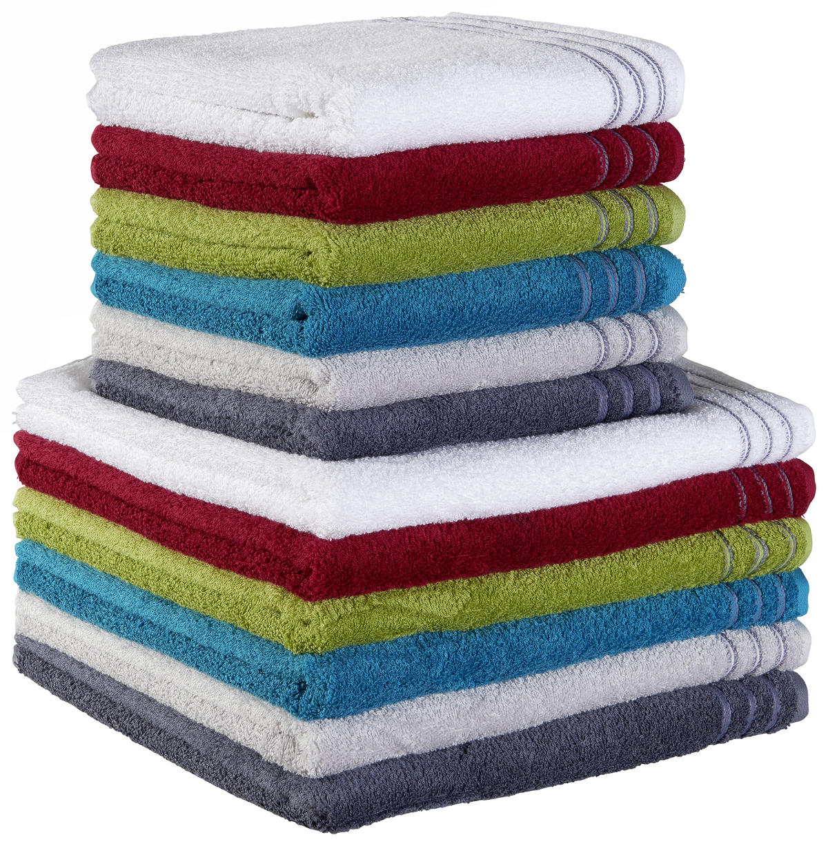 HANDTUCH 50/100 cm Grossetto Weiß  - Weiß, Basics, Textil (50/100cm) - Vossen