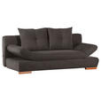 SCHLAFSOFA Flachgewebe Schlammfarben  - Schlammfarben/Buchefarben, Design, Holz/Textil (200/75/92cm) - Carryhome