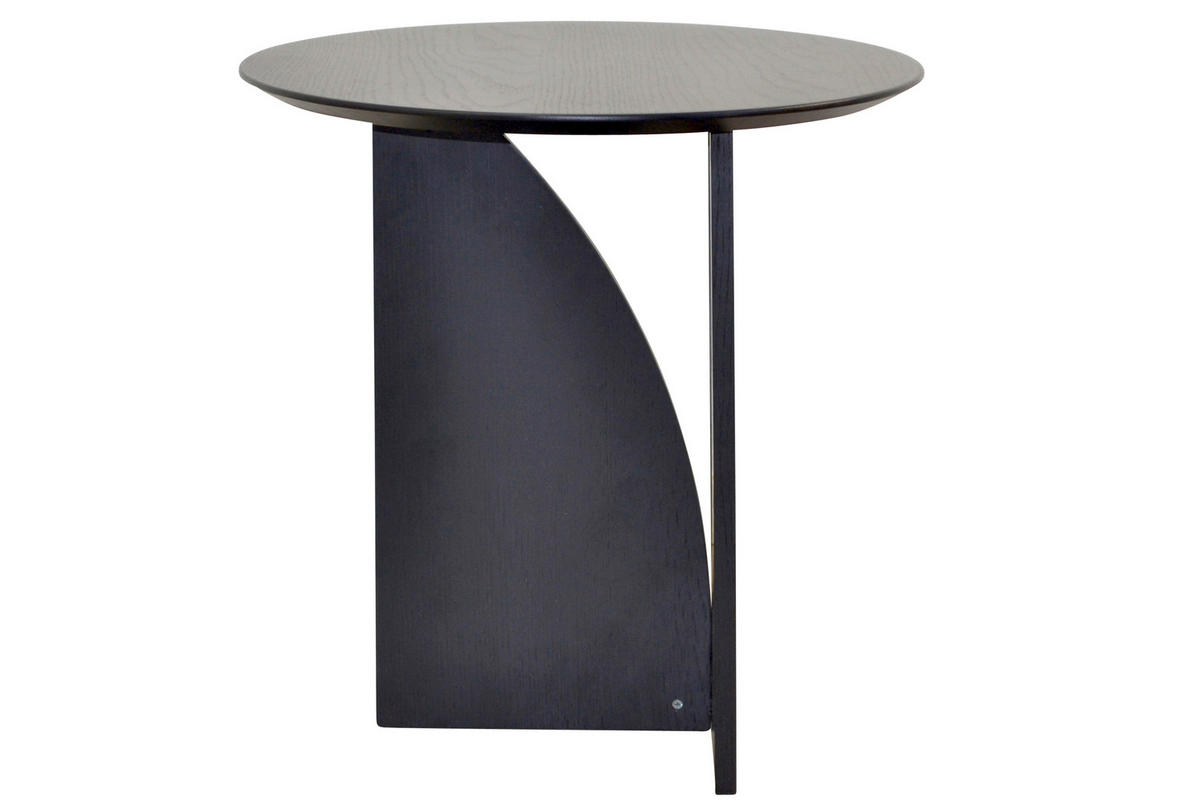 BEISTELLTISCH 50/50/51 cm Schwarz rund  - Schwarz, Design, Holzwerkstoff (50/50/51cm) - MID.YOU