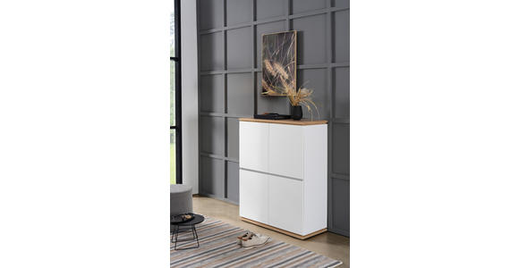 HIGHBOARD 100/121/42 cm  - Schwarz/Eiche Artisan, MODERN, Holzwerkstoff (100/121/42cm) - Xora