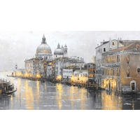 ALUMINIUMBILD Städte  - Multicolor, Basics, Metall (180/100/2cm) - Euroart