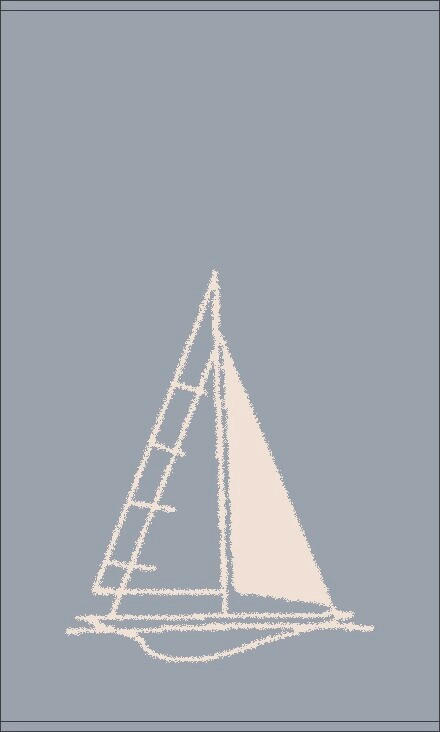 BRISAČA Postcards Towels Edition  modra, bež 30/50 cm  - modra/bež, Konvencionalno, tekstil (30/50cm) - Cawoe