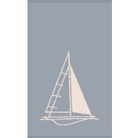 BRISAČA Postcards Towels Edition  modra, bež 30/50 cm  - modra/bež, Konvencionalno, tekstil (30/50cm) - Cawoe