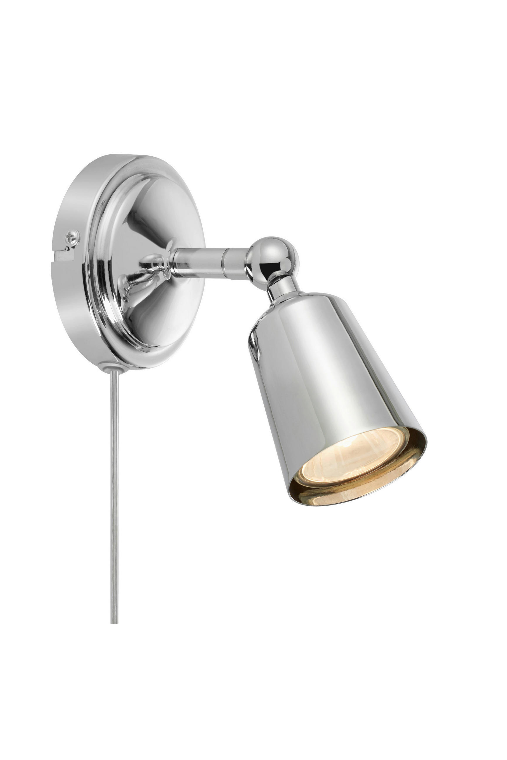 WANDLEUCHTE TINY 9,5/11/15,5 cm   - Chromfarben, Design, Metall (9,5/11/15,5cm) - Markslöjd