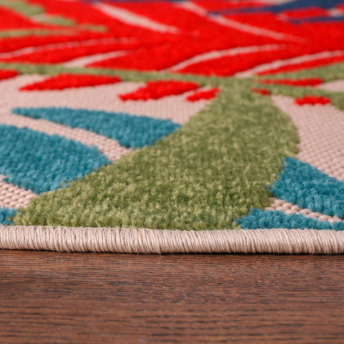 OUTDOORTEPPICH 120 cm Floral Multicolor  - Multicolor, LIFESTYLE, Kunststoff/Textil (120cm) - Novel