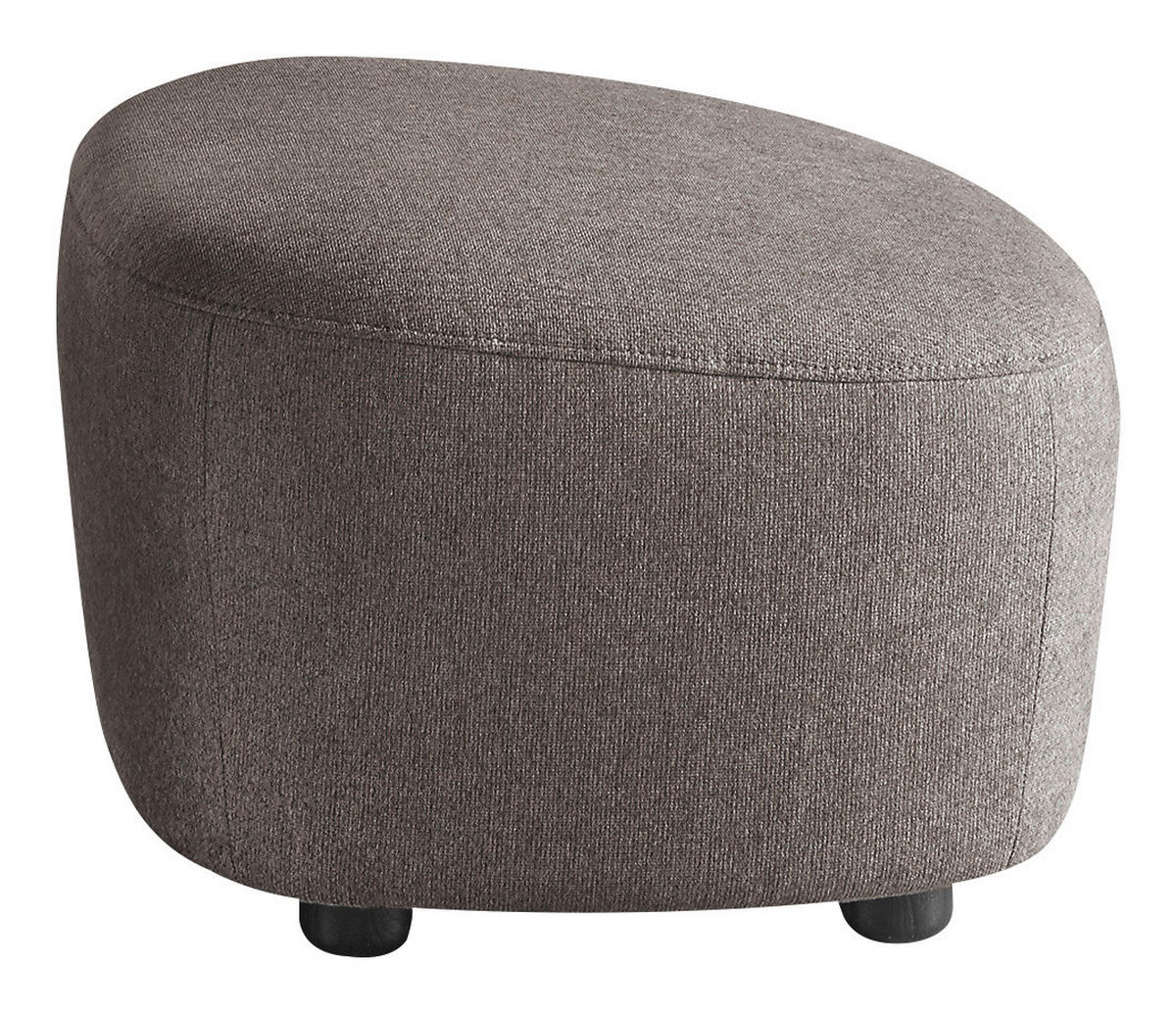 HOCKER Webstoff Grau  - Schwarz/Grau, Design, Kunststoff/Textil (54/41/57cm) - SetOne by Musterring
