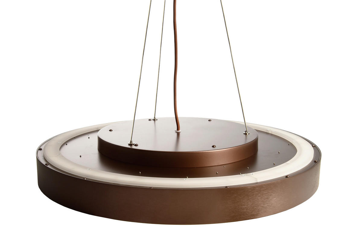 LED-HÄNGELEUCHTE Menkar 60/60/220 cm   - Kupferfarben, Design, Metall (60/60/220cm)