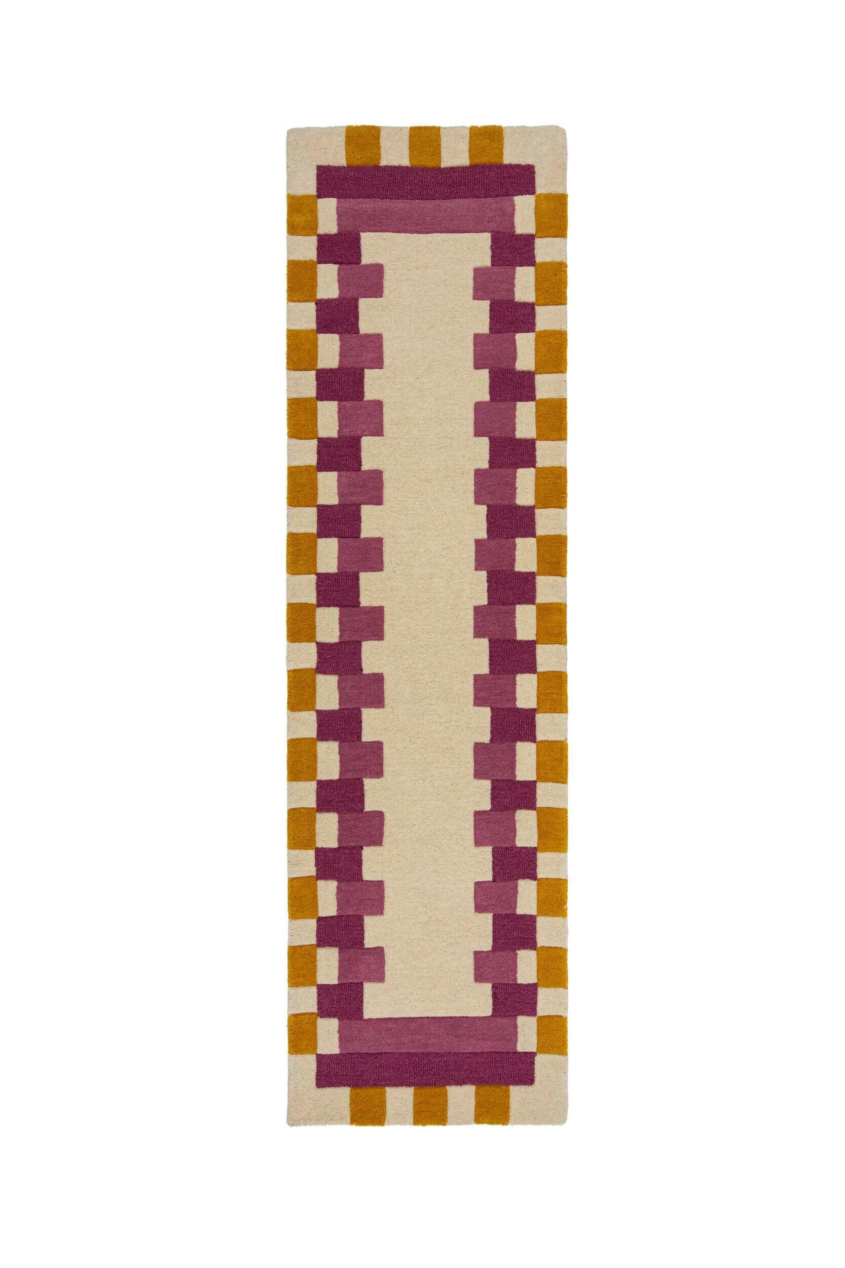 Flair Rugs BĚHOUN, 60/230 cm, žlutá, růžová