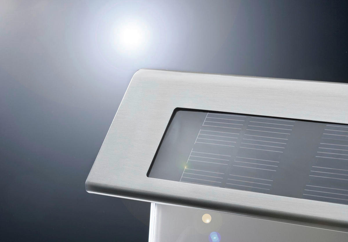 LED-AUßENLEUCHTE - Edelstahlfarben/Weiß, Basics, Metall (23/22/6cm) - Paulmann