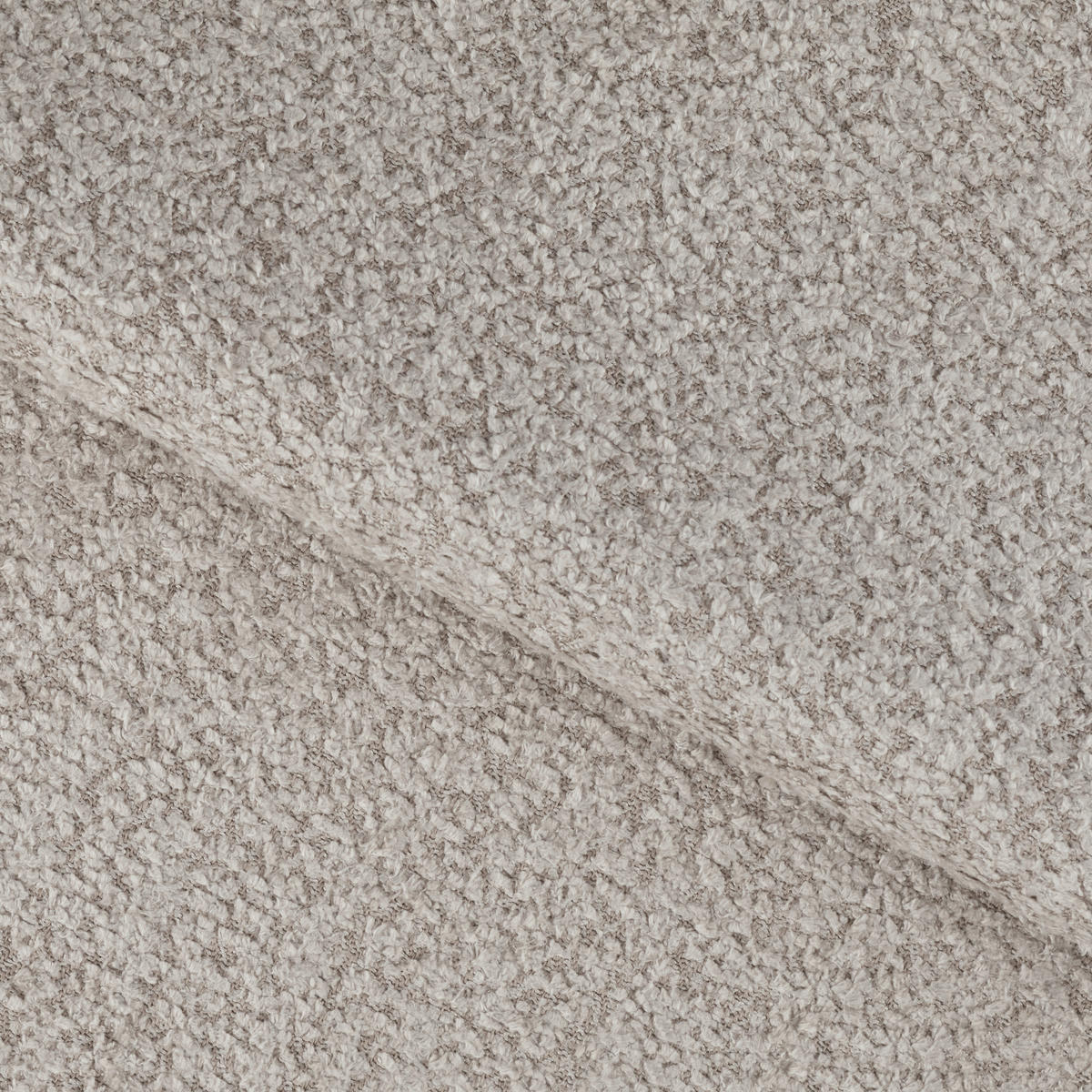 ECKSOFA FERUCCE Creme Teddystoff Bettkasten, Kopfteilverstellung  - Creme/Schwarz, Design, Textil/Metall (276/200cm) - MID.YOU