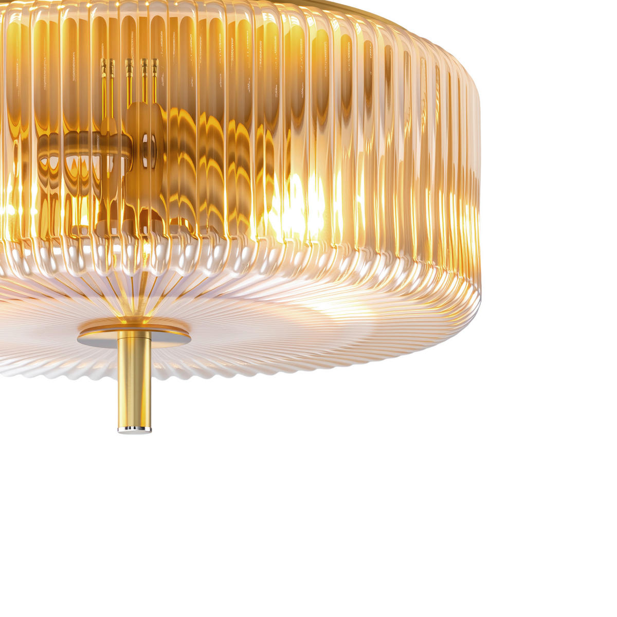 DECKENLEUCHTE  30/18 cm    - Bernsteinfarben, Trend, Glas/Metall (30/18cm) - Collet's Monde