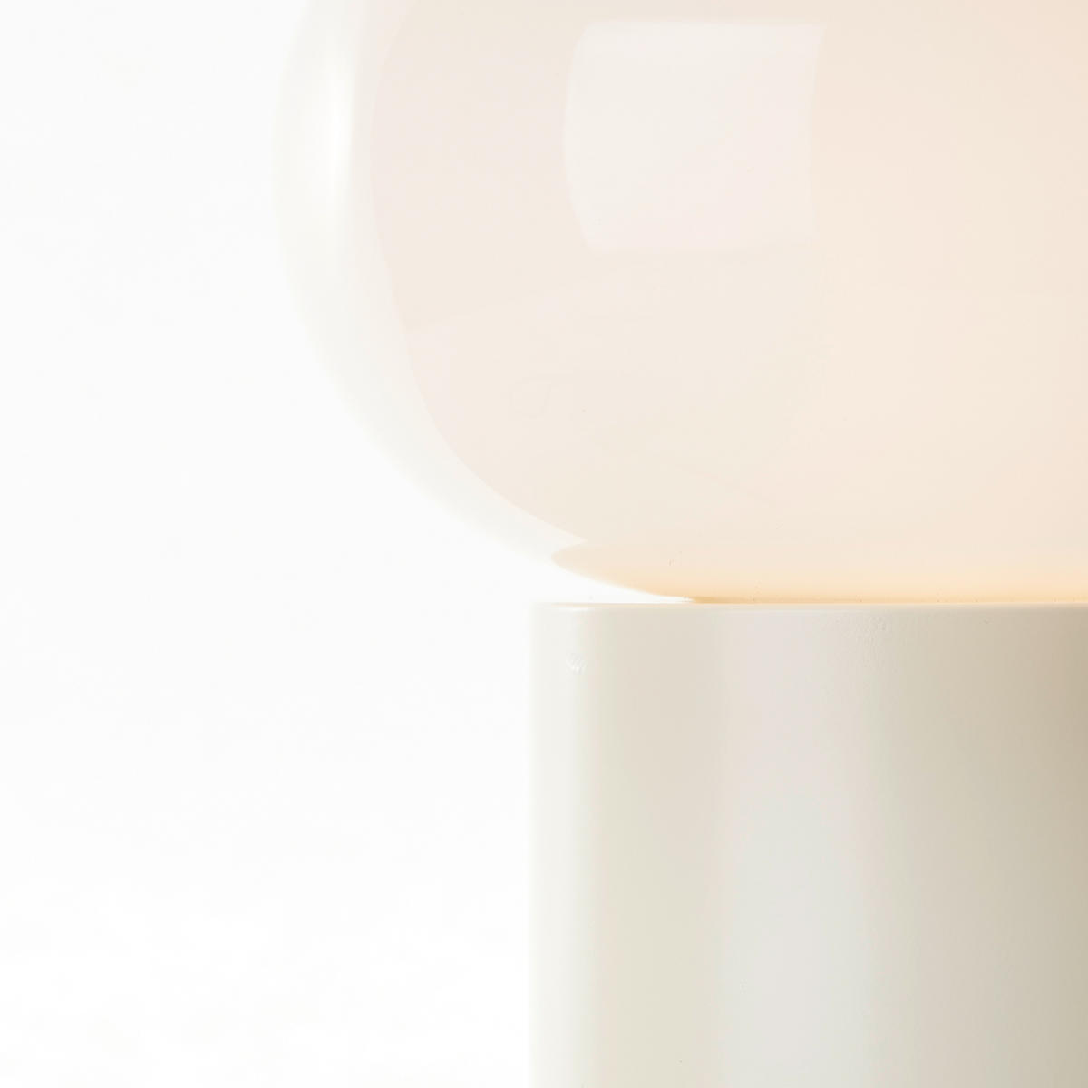 TISCHLEUCHTE Daeny 20/27 cm   - Beige/Weiß, Design, Glas/Metall (20/27cm) - Brilliant