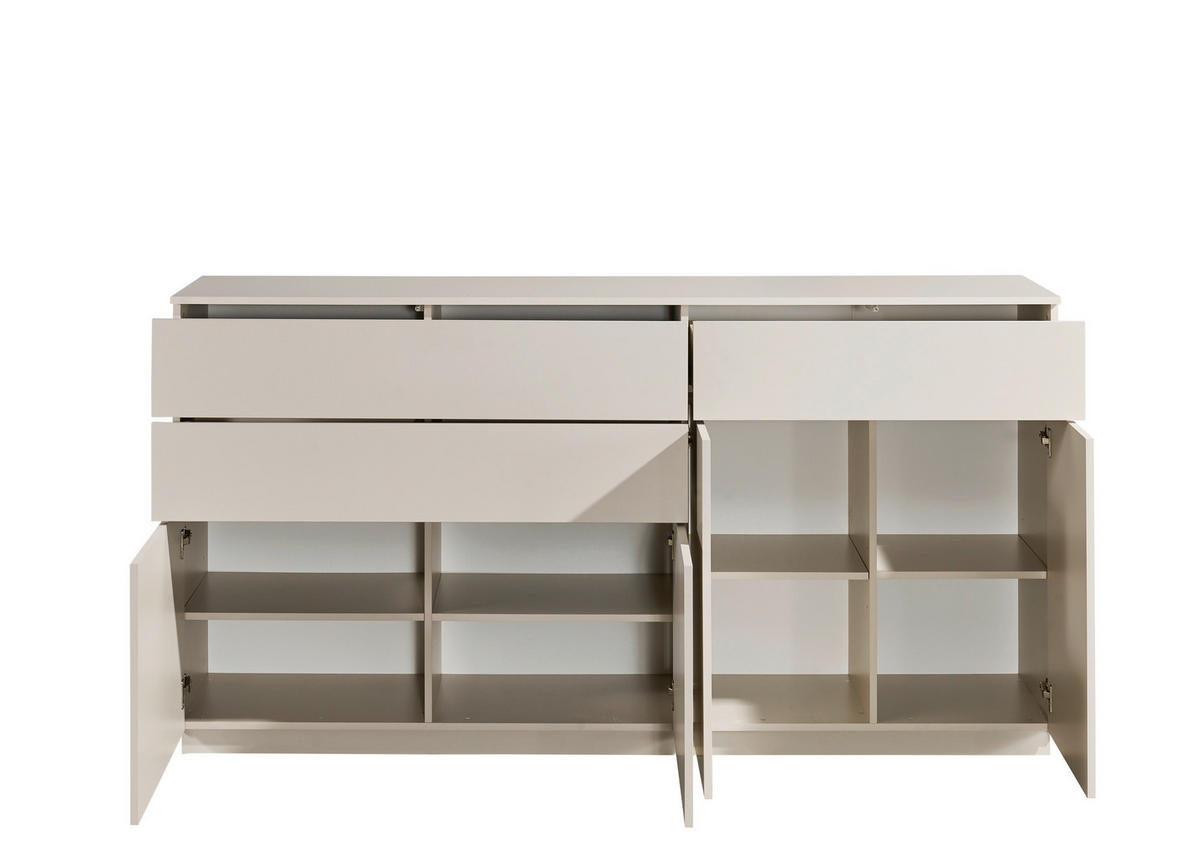 SIDEBOARD  191/100/38 cm 3 Schublade(n)  - Kaschmir, Design, Holzwerkstoff (191/100/38cm) - MID.YOU