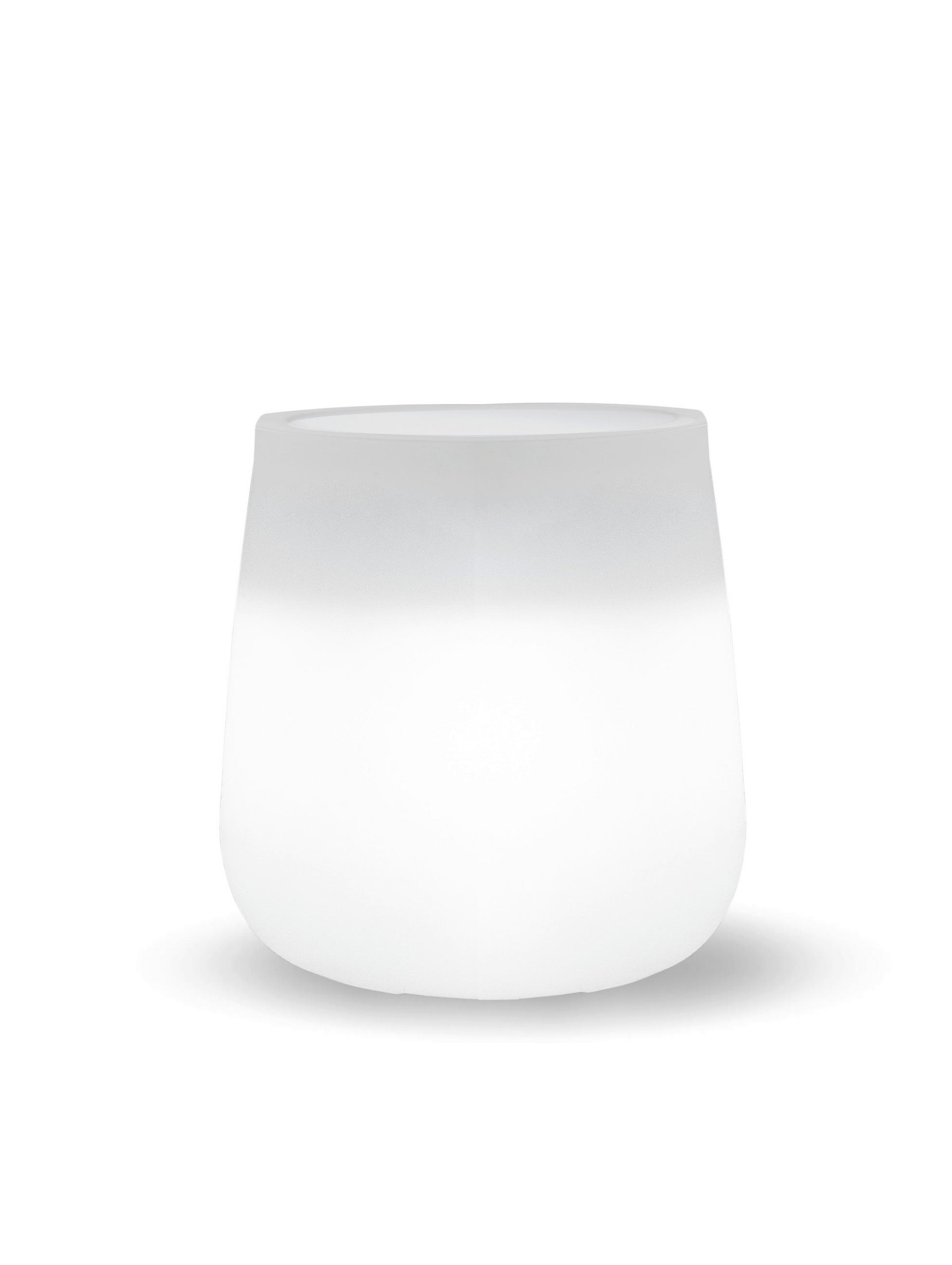 LED-AUßENLEUCHTE Camelia 33.5/39/33.5 cm   - Weiß, Basics, Kunststoff (33.5/39/33.5cm) - Newgarden