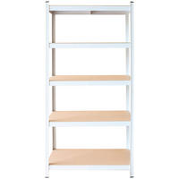 SCHWERLASTREGAL  - Weiß, KONVENTIONELL, Holzwerkstoff/Metall (75/30/175cm)