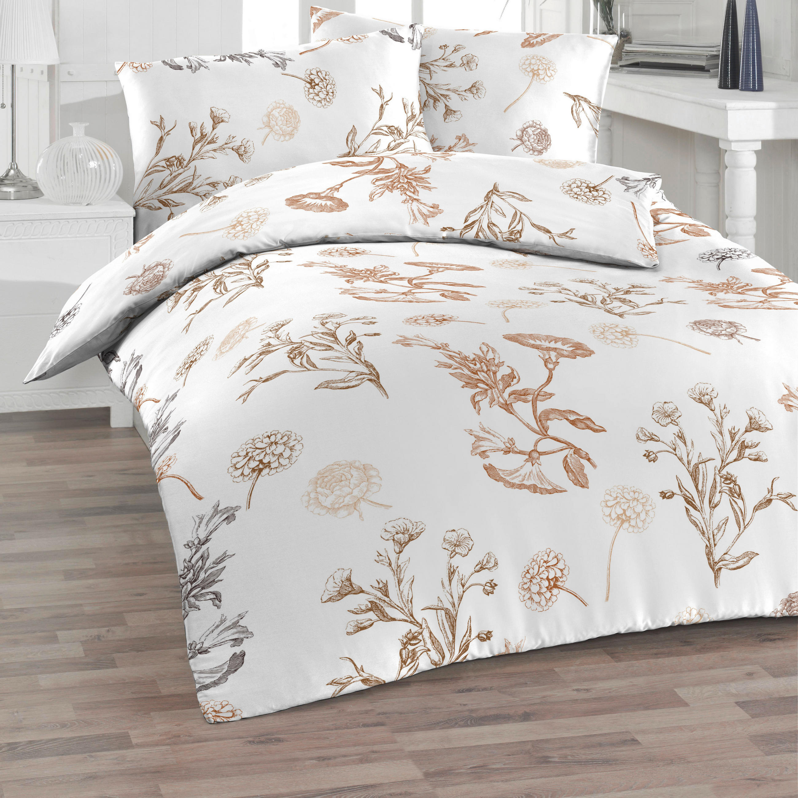 BETTWÄSCHE Renforcé 140/220 cm  - Weiß, Basics, Textil (140/220cm) - Florella