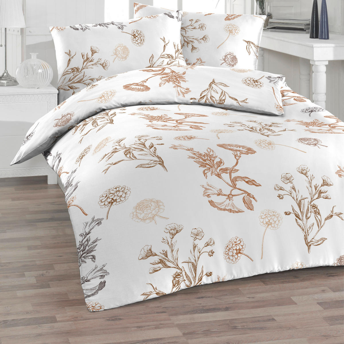 BETTWÄSCHE Renforcé 140/200 cm  - Weiß, Basics, Textil (140/200cm) - Florella