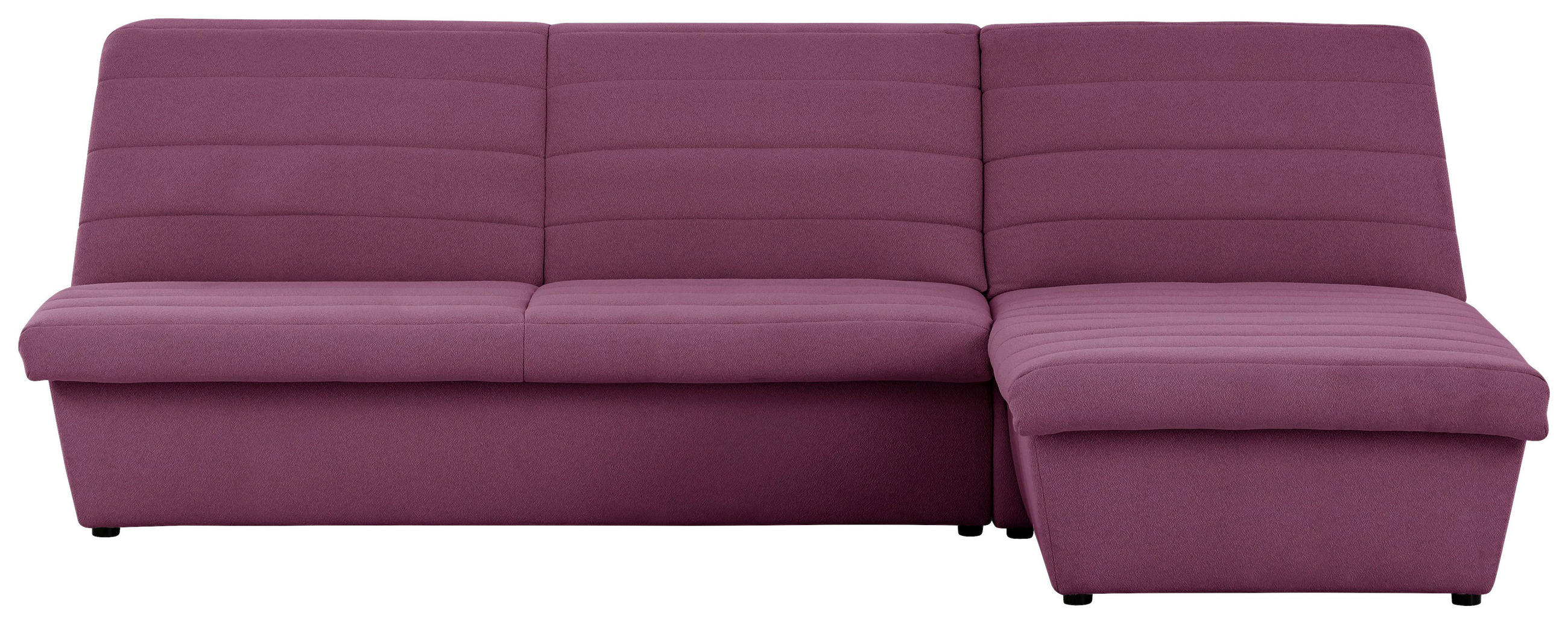 ECKSOFA Looks VIII Weinrot Webstoff  - Weinrot/Schwarz, Design, Kunststoff/Textil (274/168cm) - LOOKS by W.Joop