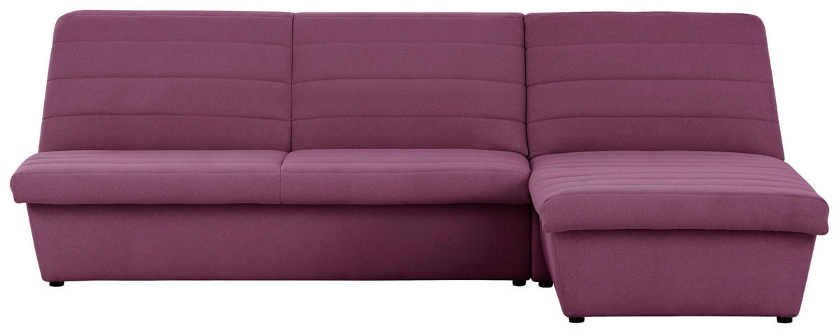 ECKSOFA Looks VIII Weinrot Webstoff  - Weinrot/Schwarz, Design, Kunststoff/Textil (274/168cm) - LOOKS by W.Joop