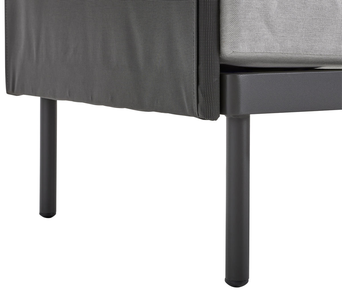 LOUNGEGARNITUR Aluminium  - Anthrazit/Hellgrau, MODERN, Textil/Metall - Ambia Garden