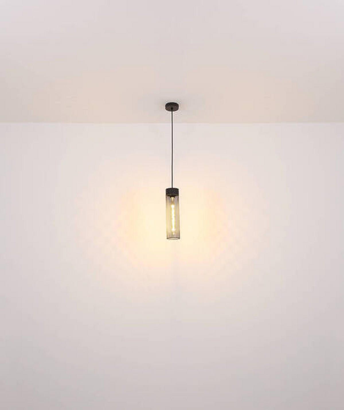 VISEČA SVETILKA        10/120 cm      E27 - črna, Design, kovina (10/120cm) - Globo