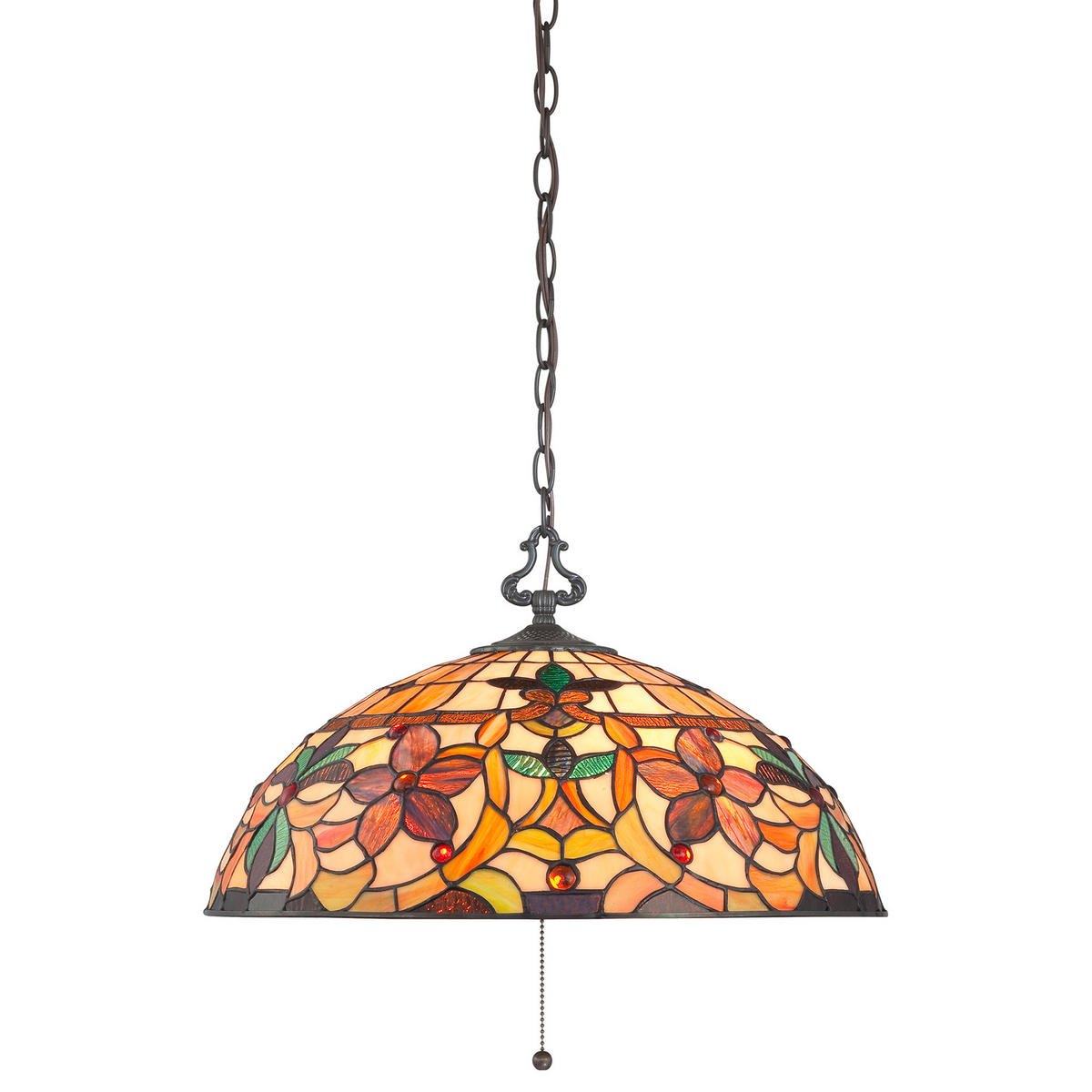 HÄNGLAMPA Kami 50.8/39.4 cm  - bronsfärgad, Klassisk, metall/glas (50.8/39.4cm) - Elstead Lighting