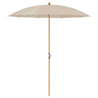 SONNENSCHIRM 220 cm Creme  - Eschefarben/Creme, MODERN, Holz/Textil (220/220cm) - Glatz