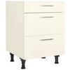 KOCHFELDUMBAUSCHRANK 60/87/56 cm  in Magnolie  - Edelstahlfarben/Magnolie, MODERN, Holzwerkstoff/Metall (60/87/56cm) - Nobilia