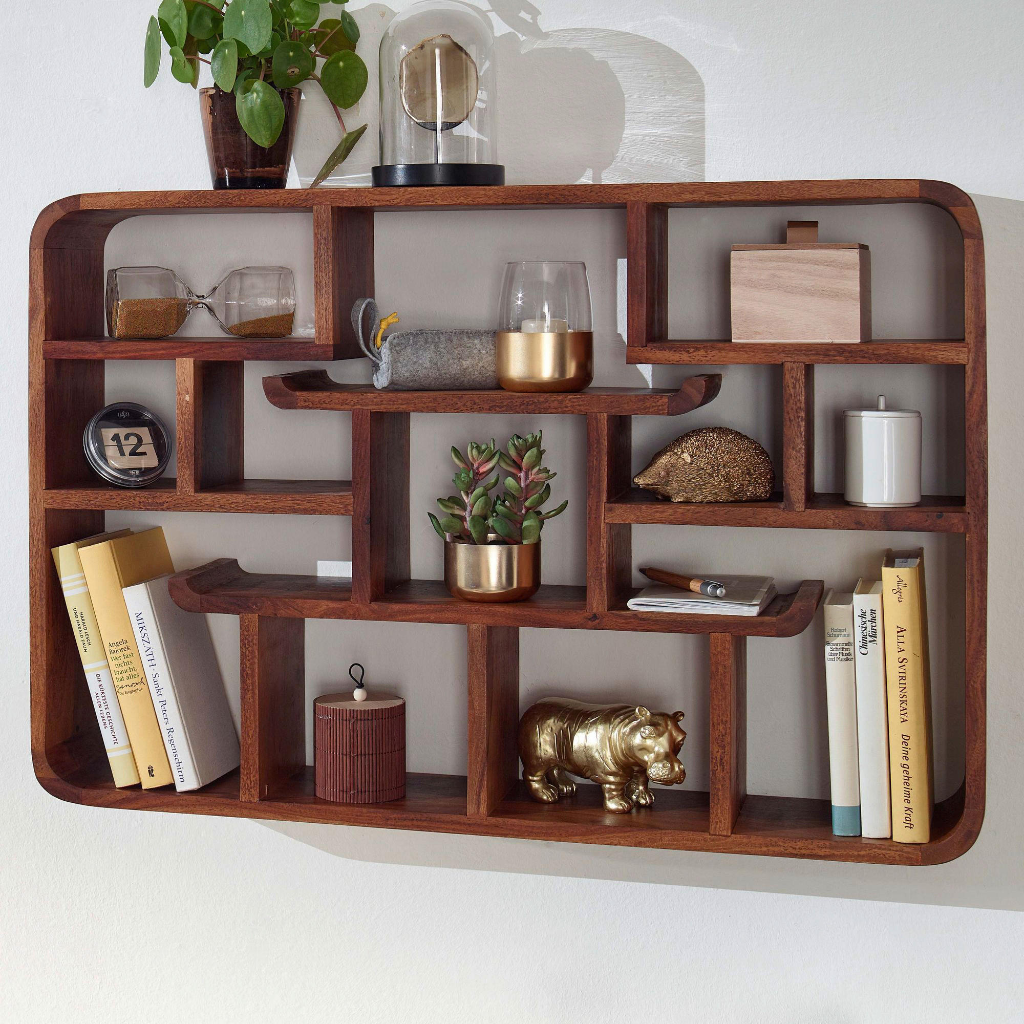VÄGGHYLLPLAN 80/55/15 cm  - sheshamfärgad, Modern, trä (80/55/15cm) - MID.YOU