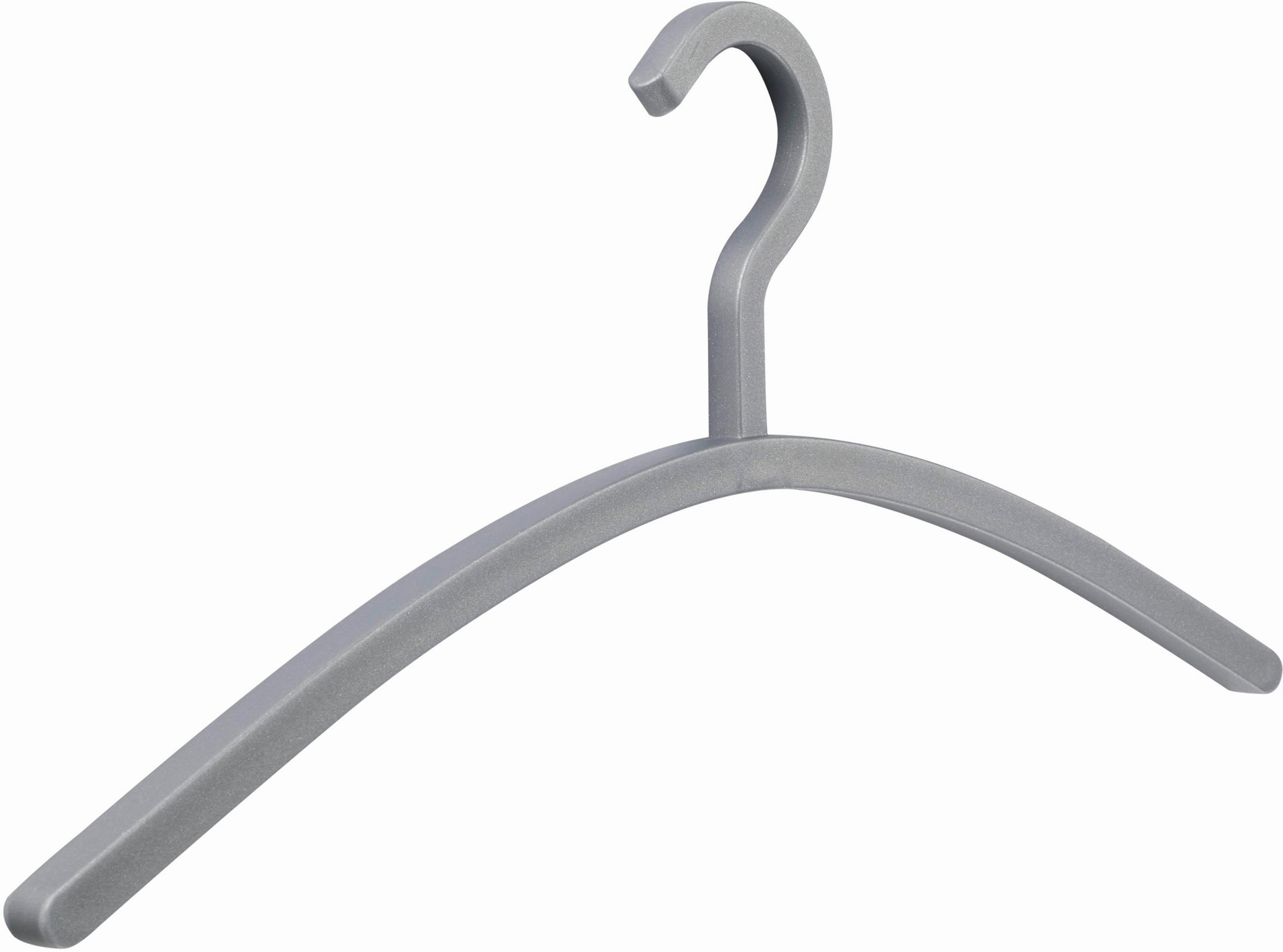 KLEIDERBÜGEL 46 cm Kunststoff  - Silberfarben, Design, Kunststoff (46cm)