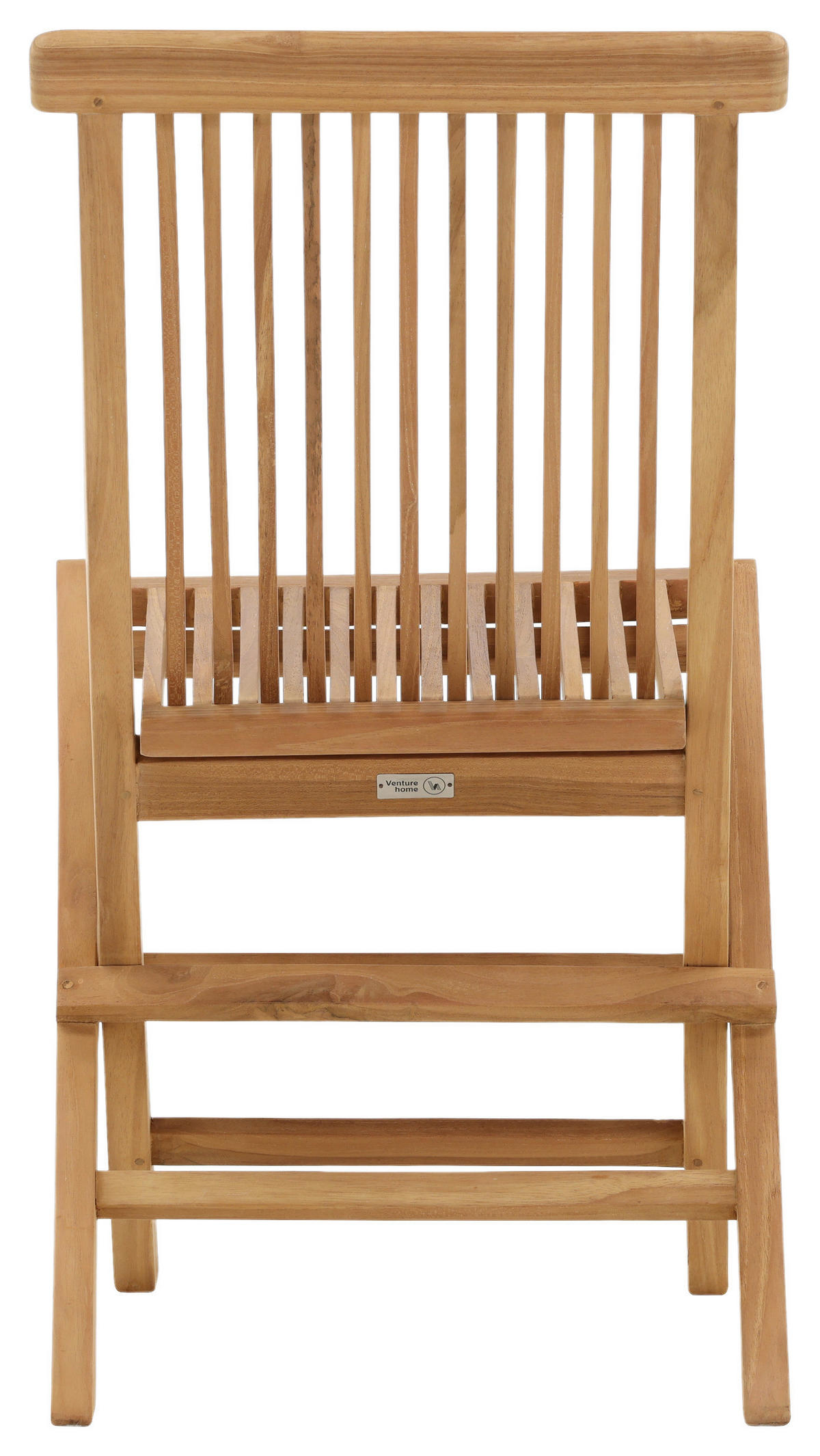 Klappstuhl 2er-Set Teakholz Teakfarben  - Teakfarben, KONVENTIONELL, Holz (47/89/62cm) - Gardenson