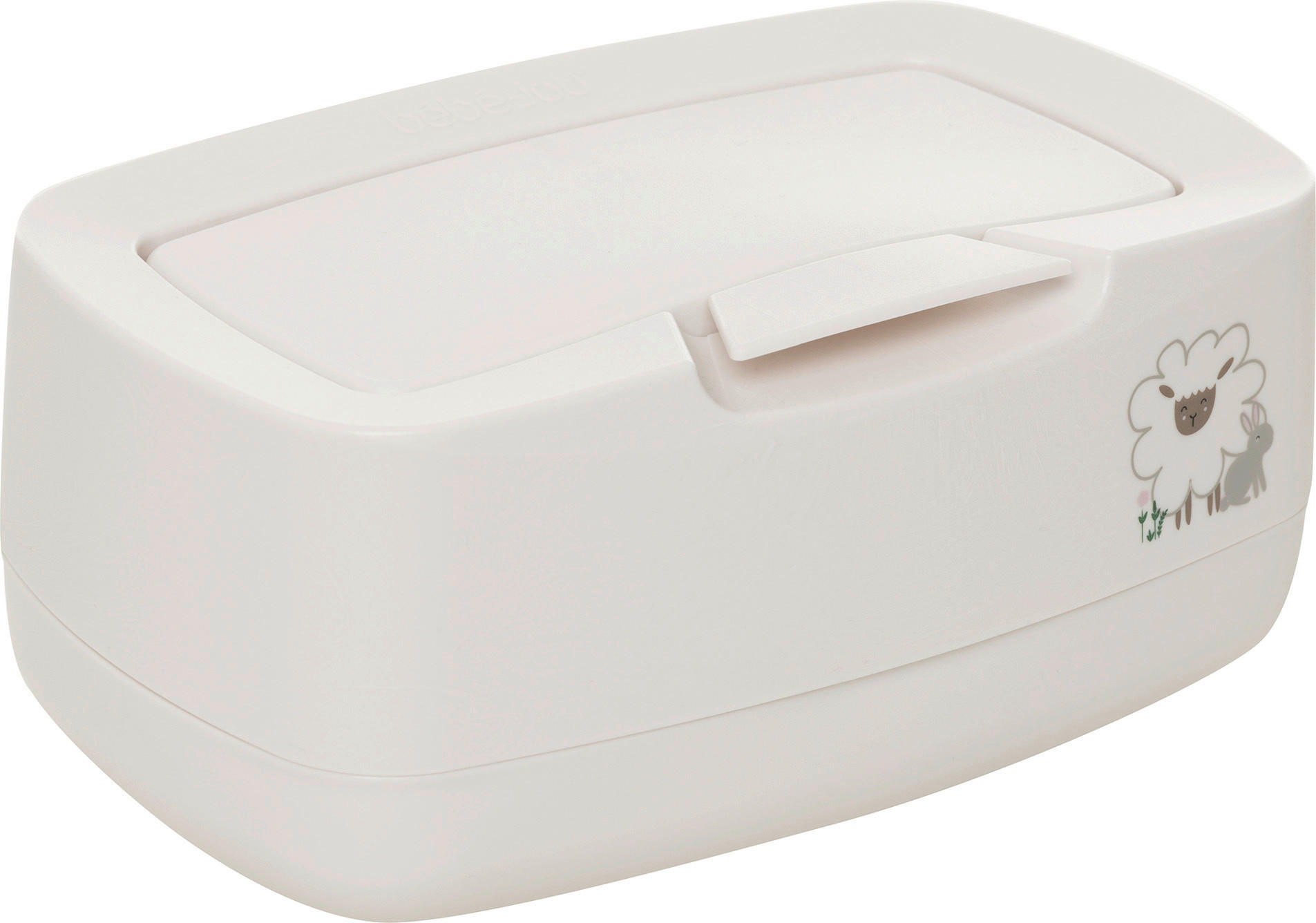 FEUCHTTÜCHER-BOX Tiny Sheep  - Weiß, Basics, Kunststoff (21/13/9cm) - Bebe Jou