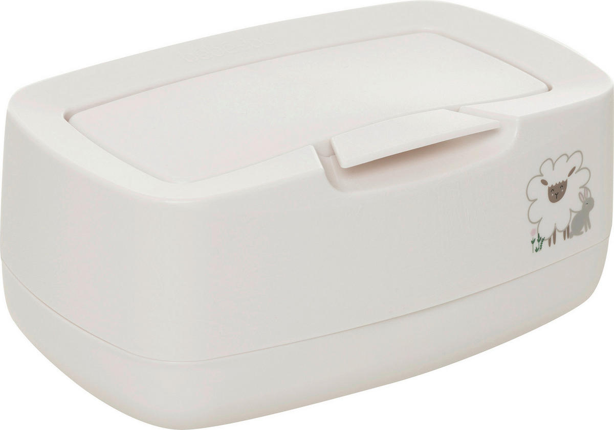 FEUCHTTÜCHER-BOX Tiny Sheep  - Weiß, Basics, Kunststoff (21/13/9cm) - Bebe Jou